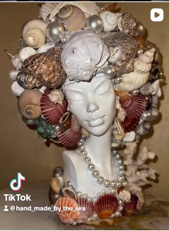 Shell Bust Sculpture