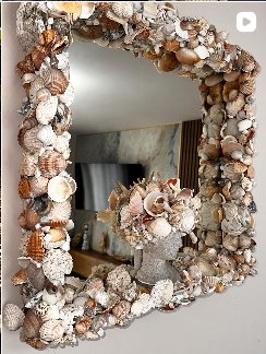 Shell Mosaic Mirror